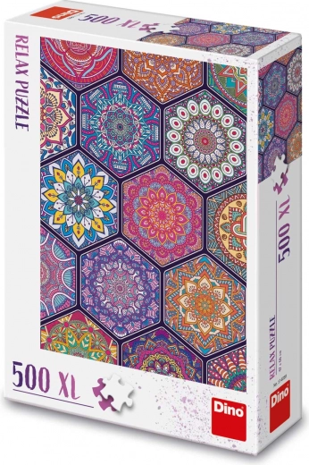 Puzzle de relaxare cu mandale 500 de piese XL