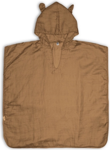 NuuRo Flor poncho din muselină iced coffee 1–2 ani - 1 bucată