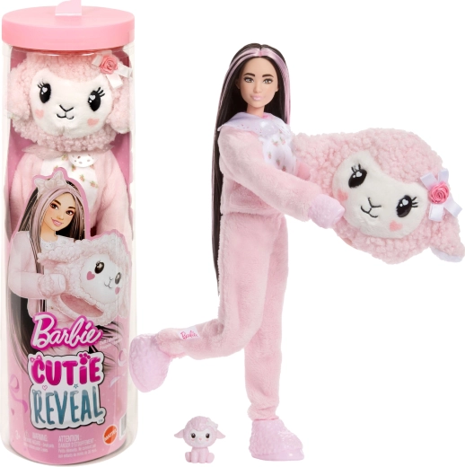 Barbie Cutie Reveal oaie roz – surpriză cu accesorii