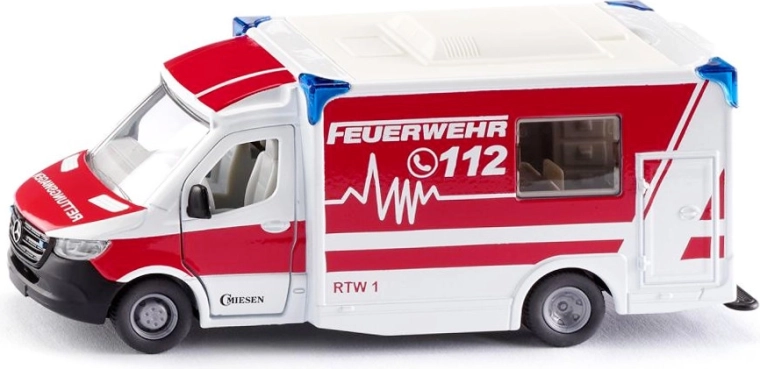 Siku ambulanță MERCEDES-BENZ Sprinter tip C cu lumină și sirenă