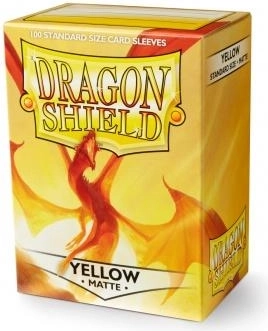 Dragon Shield Matte huse pentru cărți galbene (100 buc.)