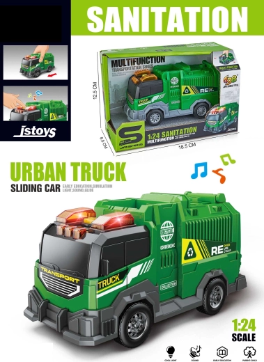 Mașină de gunoi cu efecte 16 cm