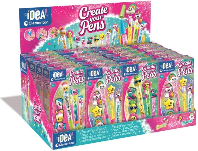 Mini fabrică de pixuri – set creativ pentru design personal