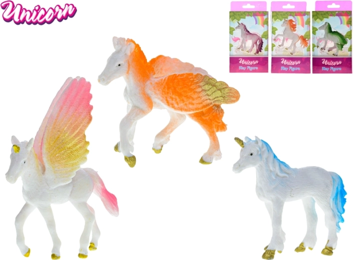 Figurină Unicorn 9 cm – 4 tipuri, mix de culori