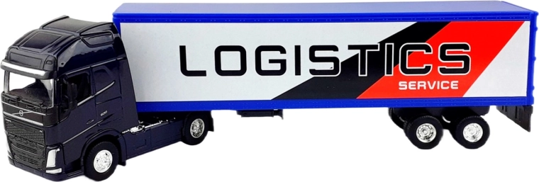 Camion metalic cu remorcă VOLVO 1:64 Welly