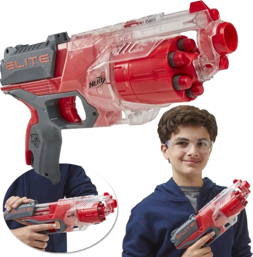 Nerf Elite Disruptor – blaster roșu cu bătaie de până la 27 m