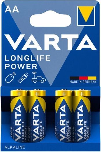 Baterii alcaline Varta Longlife Power AA, 4 buc.