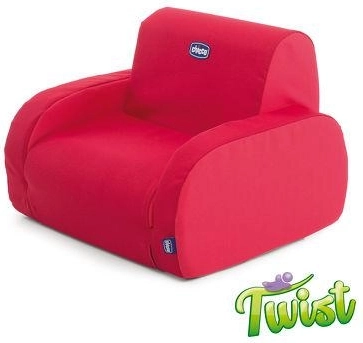 Fotoliu pentru copii Chicco Twist, roșu