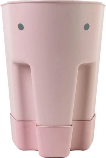 Shnuggle Ellie coș de depozitare pentru jucării de baie, blush pink