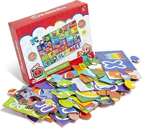 Cocomelon puzzle de podea alfabet 88 × 53 cm