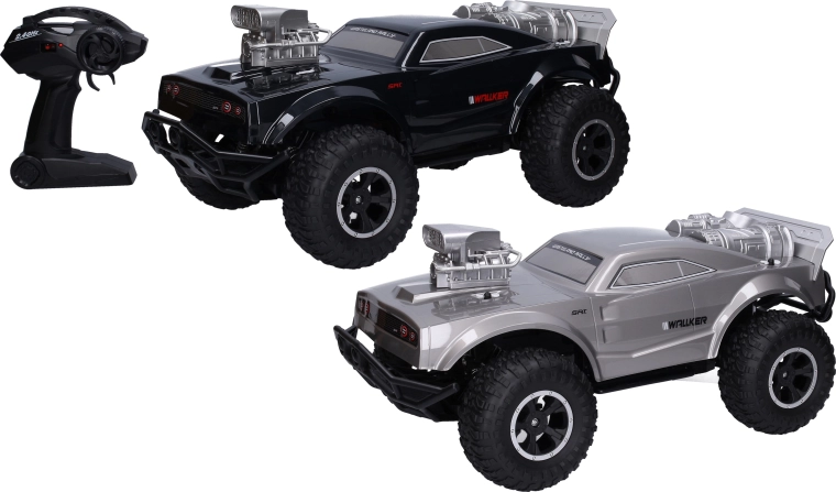 Mașină de teren RC Wiky 4x4 cu roți mari și telecomandă de 2,4 GHz