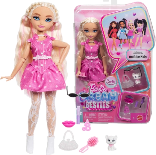 barbie dream besties malibu – păpușă fashion cu accesorii