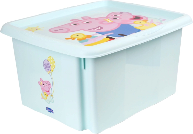 Cutie de depozitare cu capac Peppa Pig 24 l
