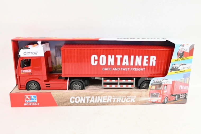 Camion TIR cu container 59 cm cu lumini și sunete