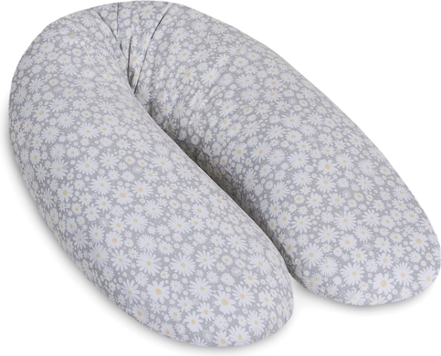 Perna multifuncțională pentru alăptare Ceba Cebușka Multi, jerseu Chamomille, 190 cm