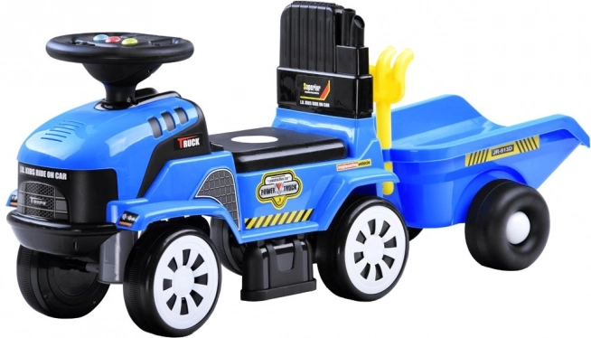 Împingător tractor cu remorcă și melodii pentru copii – Tractor