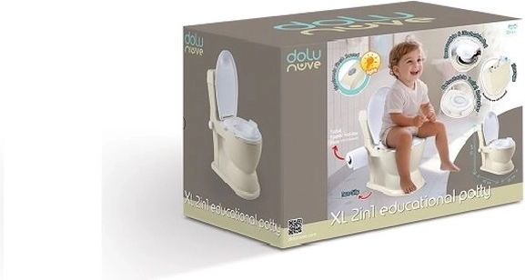 DOLU oliță educativă XL cu sunet, bej