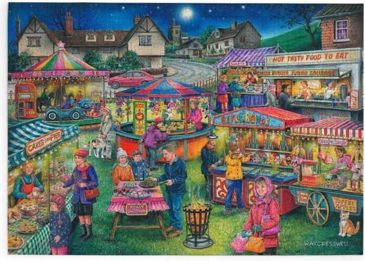 Puzzle HOP Sărbătoare în sat cu 500 de piese mari