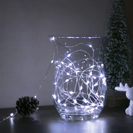 Ghirlandă luminoasă LED de Crăciun 5 m, 50 LED-uri, alb rece