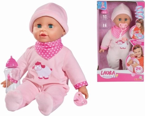 Păpușa Laura cu biberon și sunete