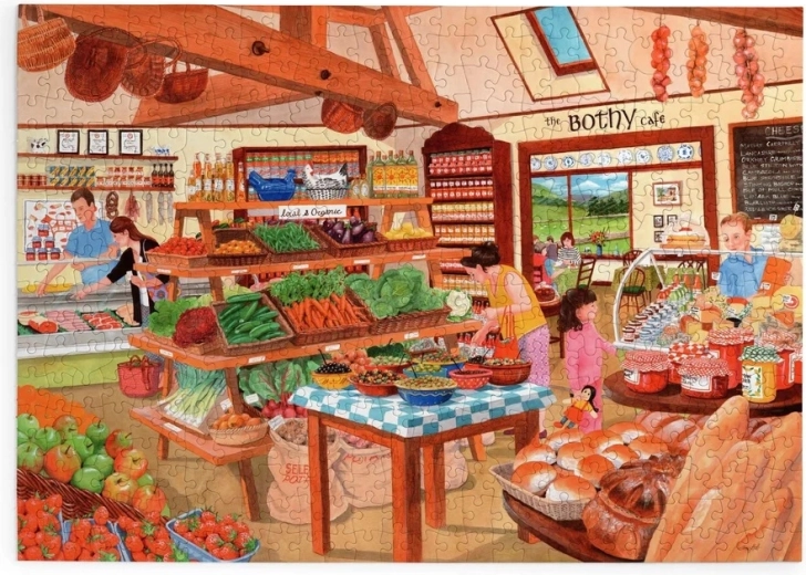Puzzle Magazinul cu delicatese, 500 de piese mari