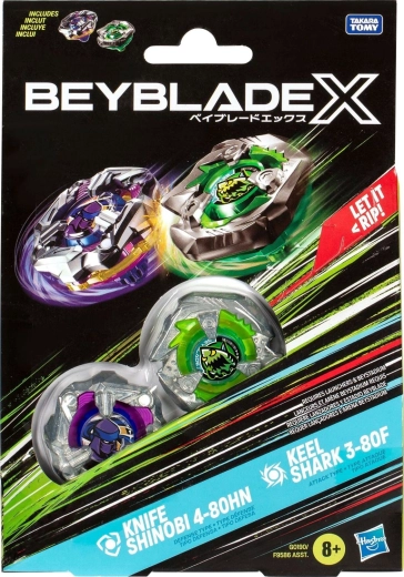 Beyblade X dual pack – set 2 titireze (assort)