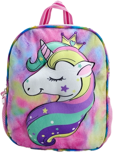Rucsac pentru copii curcubeu cu motiv unicorn 30 cm