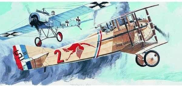 Model Spad S.8 15,4x19,3 cm în cutie de 31x13,5x3,5 cm