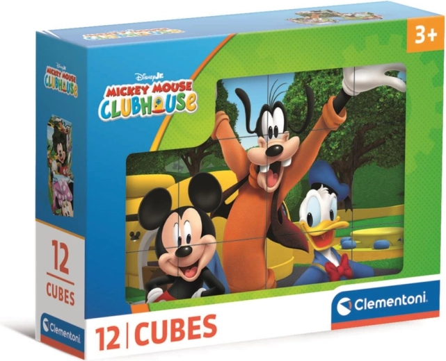 Puzzle cuburi 12 buc DISNEY Clubul prietenilor Minnie și Mickey – Clementoni