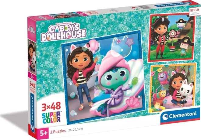 Puzzle CLEMENTONI Casa magică a lui Gabby 3×48 piese