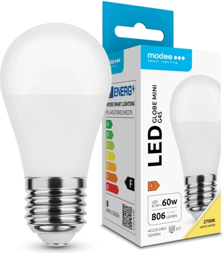 Bec LED Modee Globe Mini G45 8,5 W E27 806 lm alb cald