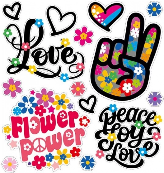 Etichetă termoadezivă Puterea Florilor foaie mică