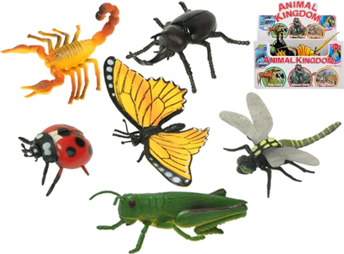Set de figurine din plastic cu insecte 9–13 cm, 12 buc.