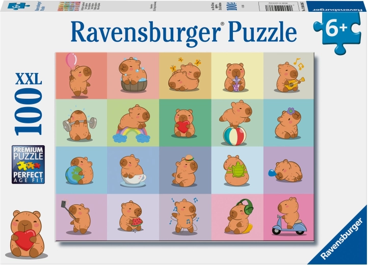 Puzzle Ravensburger cu capibara, 100 de piese