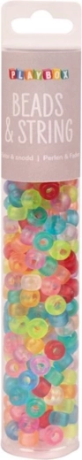 Playbox mărgele colorate în tub 250 buc – mate