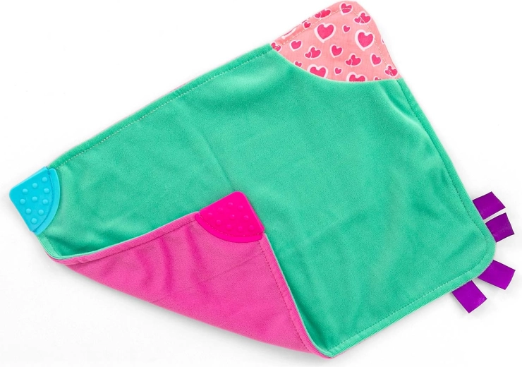 Păturică plușată de alint Blanky pink - 1 bucată