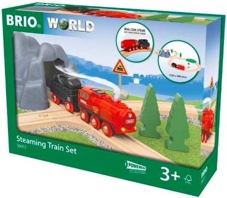 BRIO World cale ferată cu locomotivă cu abur