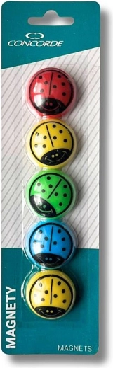 Magnete buburuze 35 mm, 5 buc