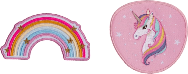 Insigne interschimbabile BAAGL Baaglies Rainbow Unicorn, 2 buc