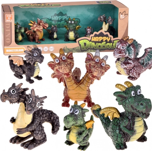 Set de figurine cu dragoni de basm 6 buc – creații magice