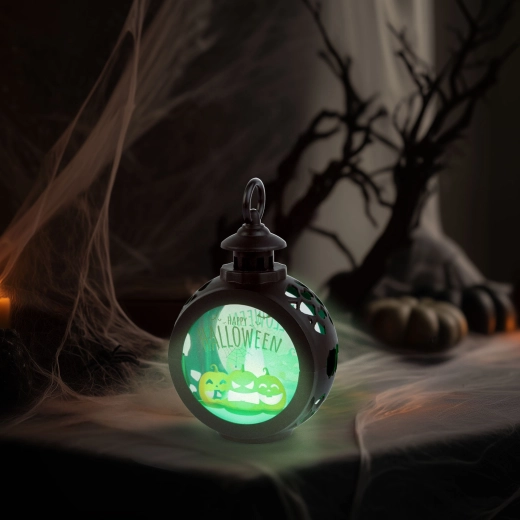 Decorațiune LED suspendată de Halloween, dovleac