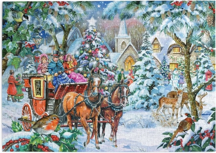 Puzzle House of Puzzles Compania în trăsură, 1000 de piese