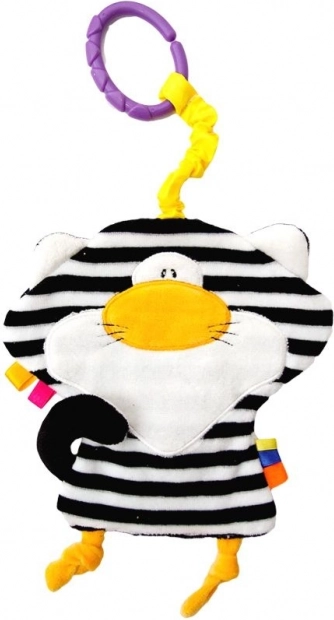 Jucărie de pluș cu agățătoare – pisica Pasiak pentru bebeluși