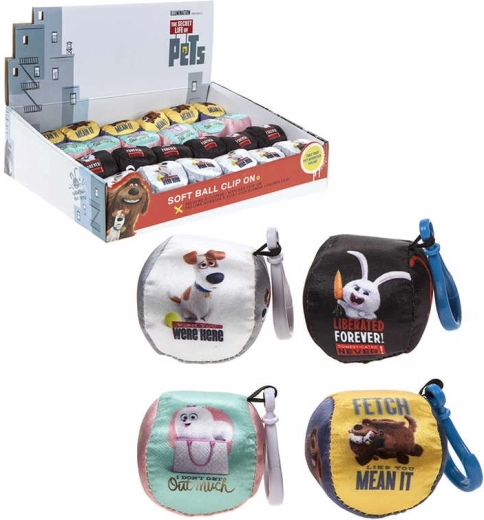 Breloc cu accesoriu de pluș Viața secretă a animalelor de companie 5 cm - 1 bucată