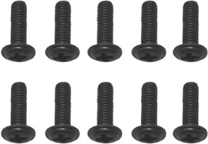 Șuruburi Torento 2,5 × 6 × 10 mm (10 buc)