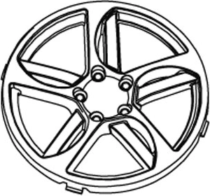 Capace roți față pentru mașinuță electrică pentru copii Lamborghini Murciélago JAMARA (set 2 buc)