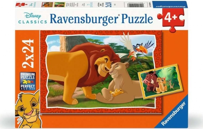 Puzzle Disney Regele Leu 2x24 piese