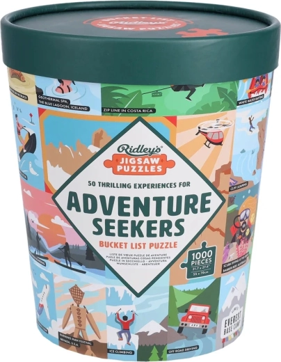 Puzzle Ridley’s Games cu 1000 de piese – 50 de experiențe pentru aventurieri