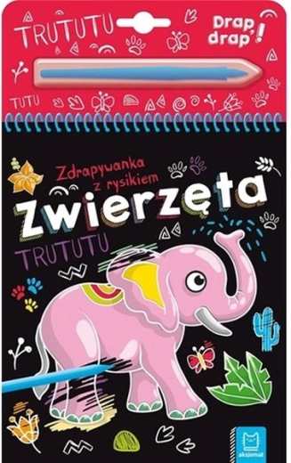Cărticică de răzuit cu stilou Animale