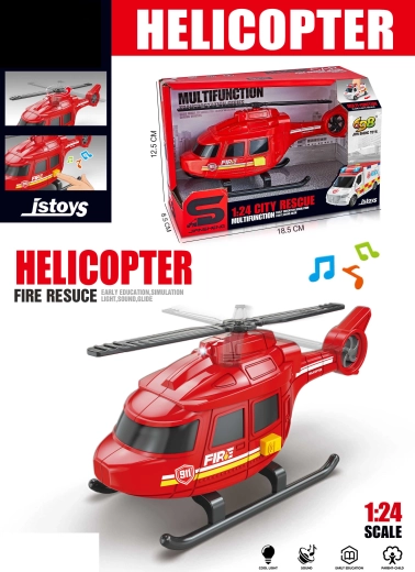 Jucărie elicopter cu efecte luminoase și sonore